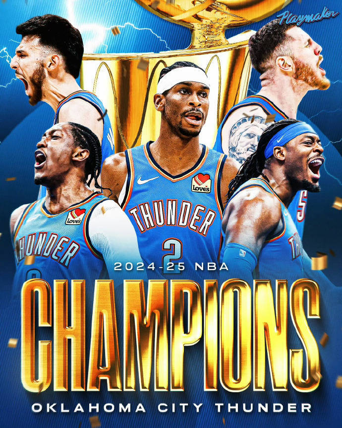 雷霆13年后终圆冠军梦 老三少的宿命被SGA救赎？